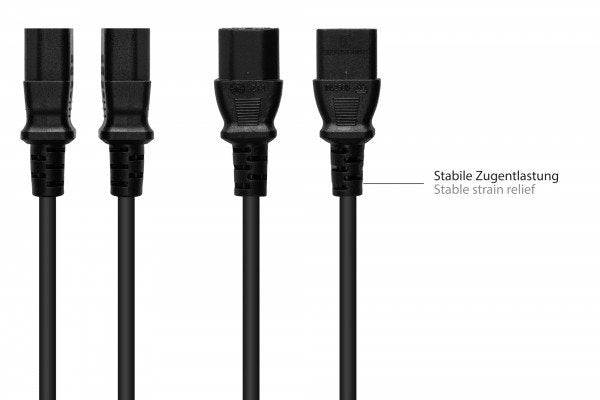 Good Connections Contacto De Protección Conector Macho An C13 Negro. 3m