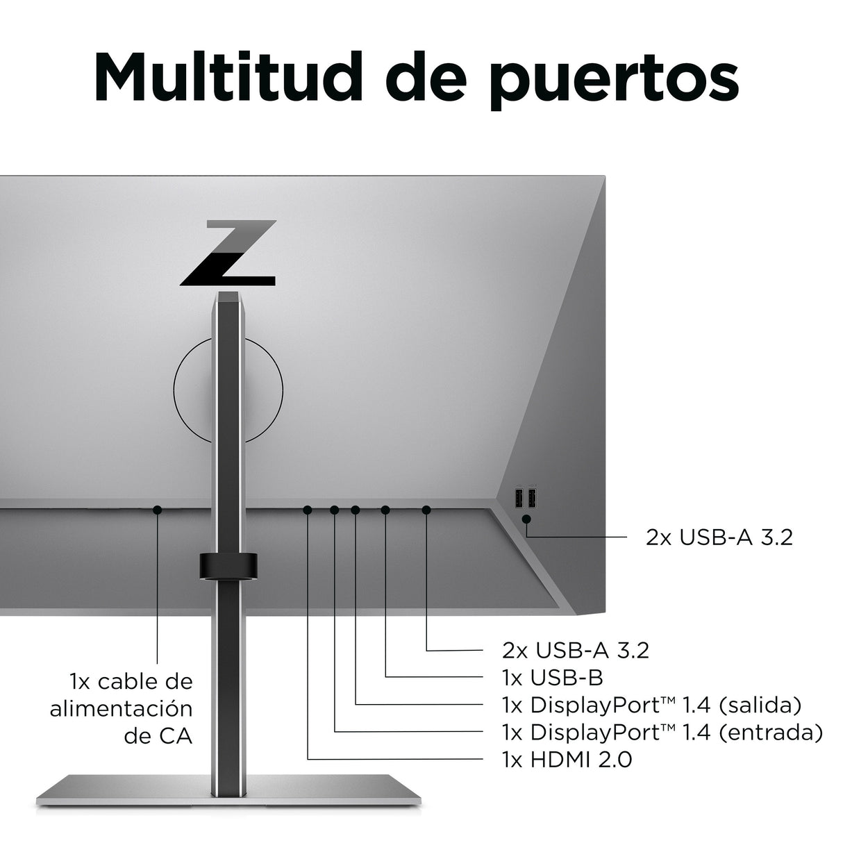 EAN 0196188122938 - HP Z24q G3 QHD Display pantalla para PC 60,5 cm (23.8") 2560 x 1440 Pixeles Quad HD LCD Plata imagen 12