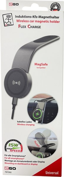 EAN 4010425973922 - 2GO FlexCharge Smartphone Negro Encendedor de cigarrillos Cargador inalámbrico Auto imagen 5