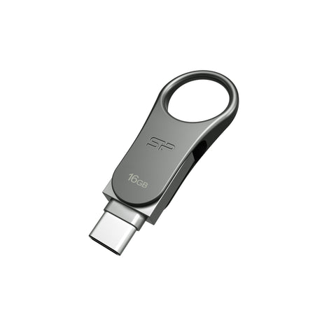 EAN 4712702644814 - Silicon Power Mobile C80 unidad flash USB 16 GB USB Type-A / USB Type-C 3.2 Gen 1 (3.1 Gen 1) Titanio imagen 2