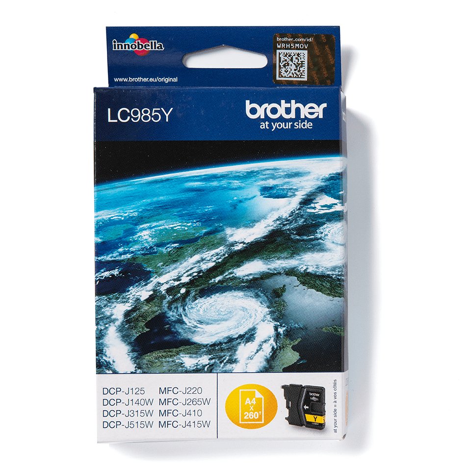 EAN 4977766675444 - Brother LC985Y cartucho de tinta 1 pieza(s) Original Amarillo imagen 1