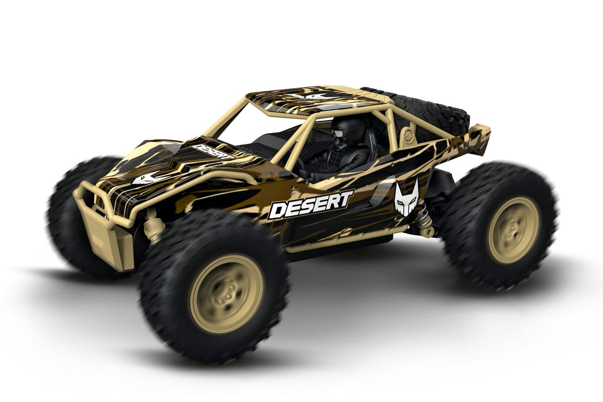 Carrera Desert Buggy Motor Eléctrico 1:24, Radiocontrol Marrón/Beige, Buggy, 1:24, Niño, 6 Año(S)