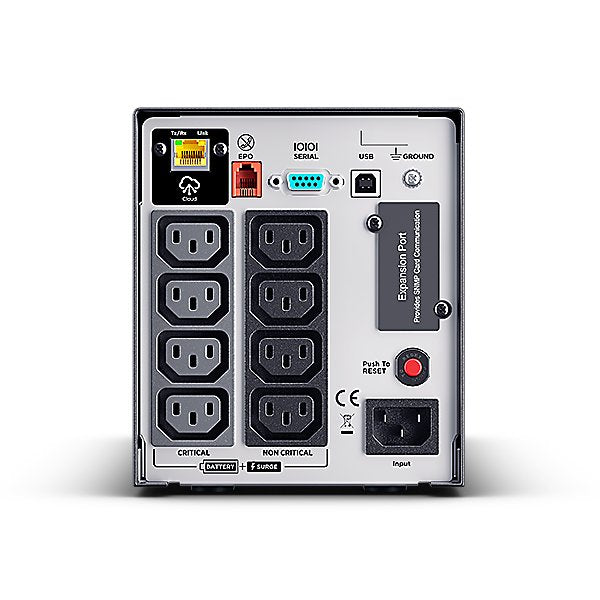 Cyberpower Systems Cyberpower Lcd Line-Interactive Usv 1000va/1000wtower, Sinuswelle, Pfc-Compatible, Avr, Greenpower, , Built In Cloud Interface, Usb, Smart-Slot Para Opt. Netzwerkkomunikation, Line-Interaktiv, 0,75 Kva, 750 W, Reiner