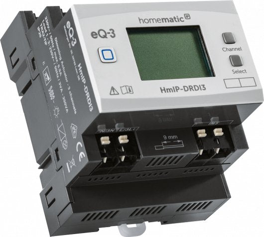 Actuador De Atenuación Ip Homematic Para Montaje En Riel Din - Triple (Hmip-Drdi3 154434a0