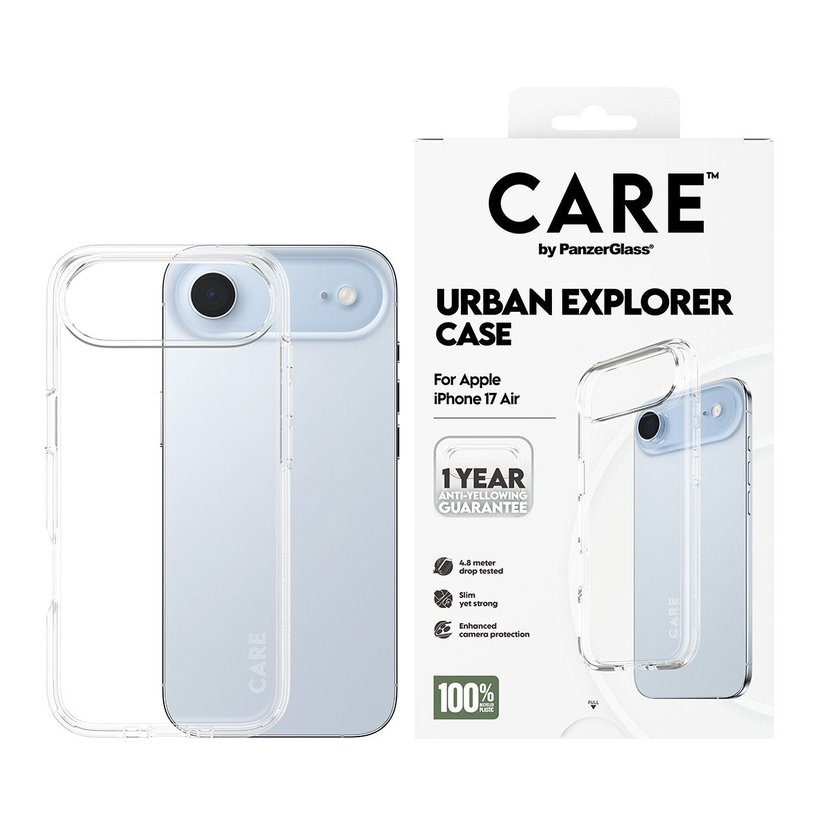 Panzerglass Care Flagship Case Transp. Urban Explorer Clear Frame Iphone 17 Air