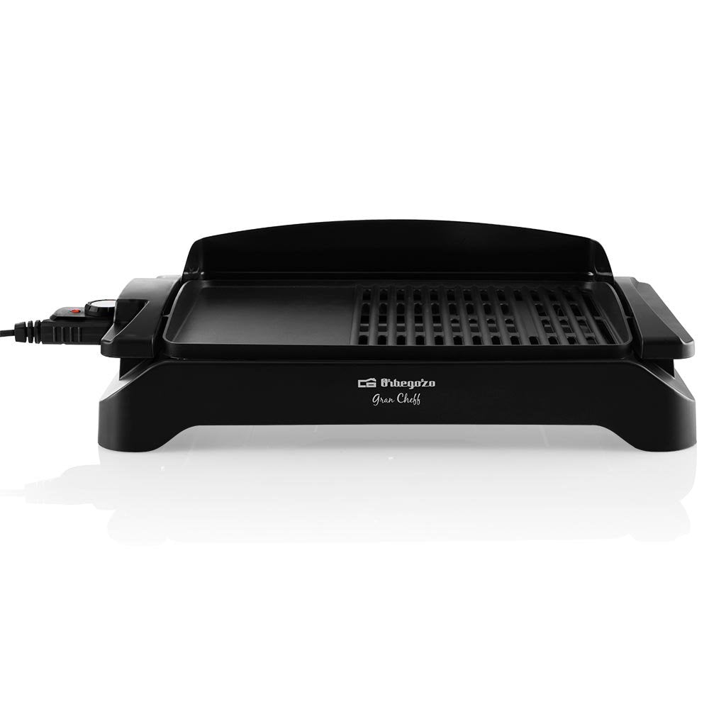 Orbegozo Bc 4000 Barbacoa Electrica De Sobremesa - Potente Y Versatil Para Grandes Reuniones - Doble Zona De Grill Y