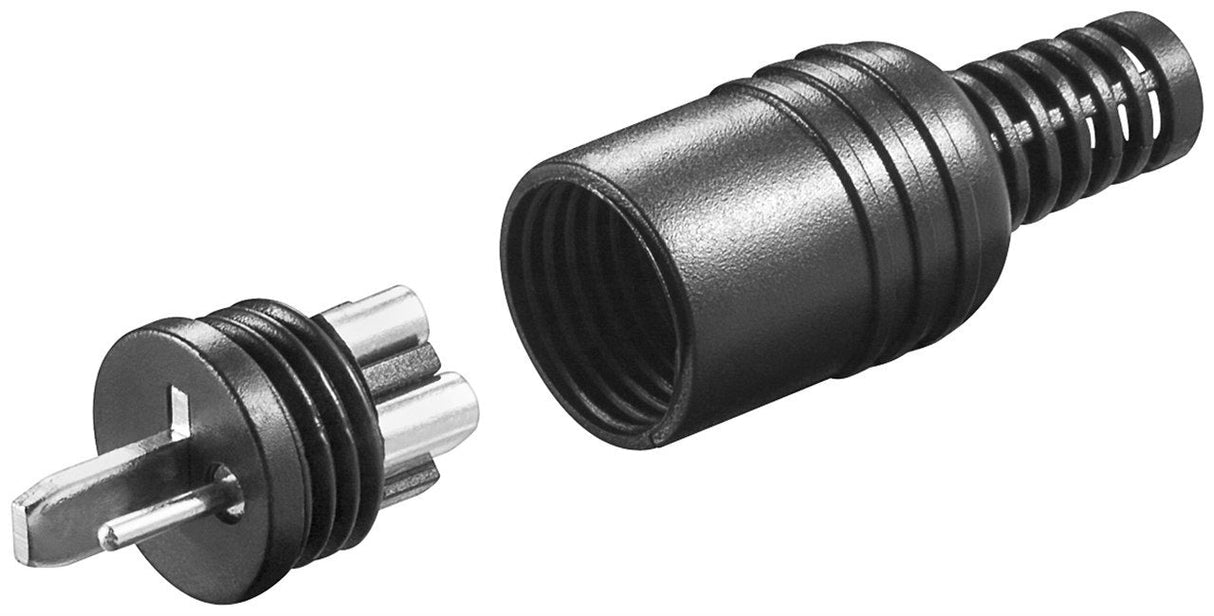 Conector De Altavoz Punto Y Raya Macho Negro
