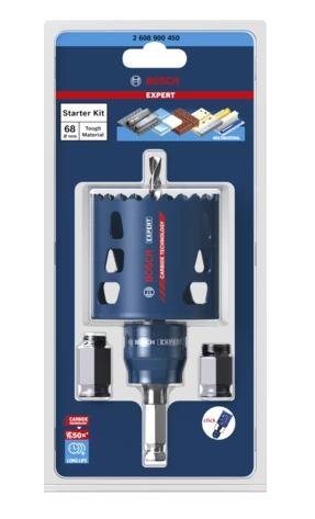 Broca Expert Lochsäge ''Toughmaterial'', Ø 68mm, Starter Kit Mit Power Change Plus-Adapter