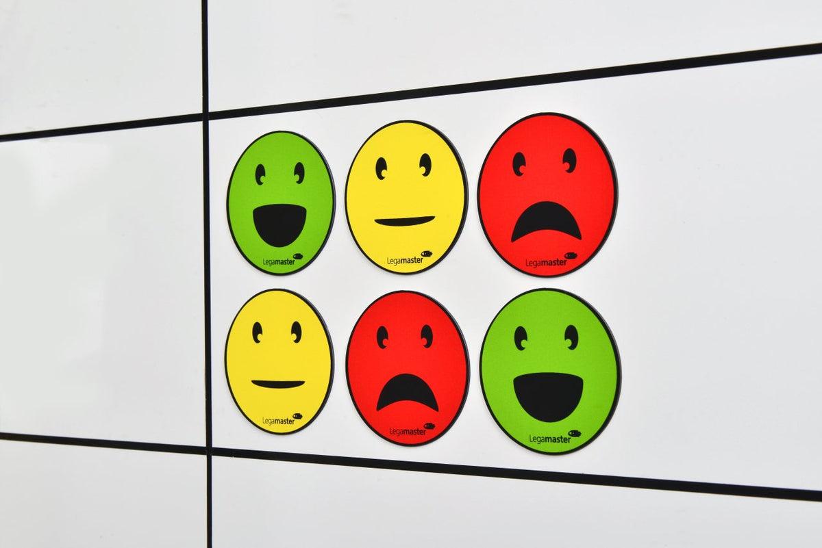 Legamaster Magnet Emoticon 7-123304 Sort 50mm 6 Ud./Pack.