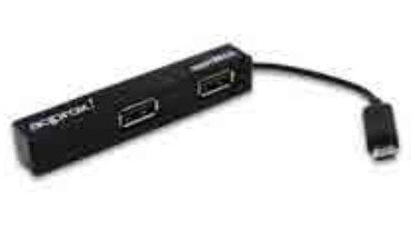 Approx Android Hub 4 Puertos Usb2.0 Funcion Otg De Micro Usb A Usb Negro