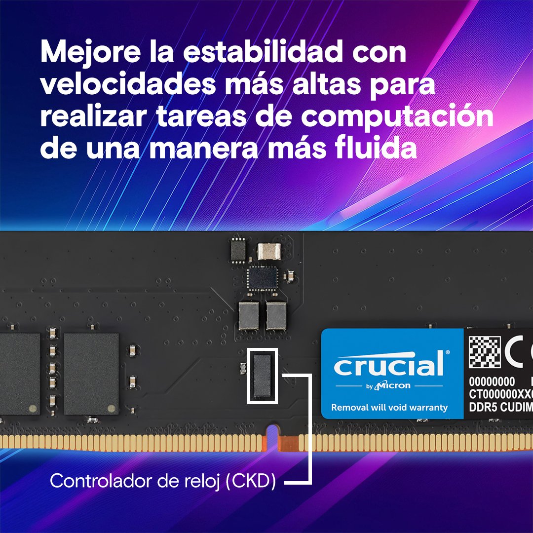EAN 649528943552 - Crucial CT2K64G64C52CU5 módulo de memoria 128 GB 2 x 64 GB DDR5 6400 MT/s 288-pin DIMM imagen 4
