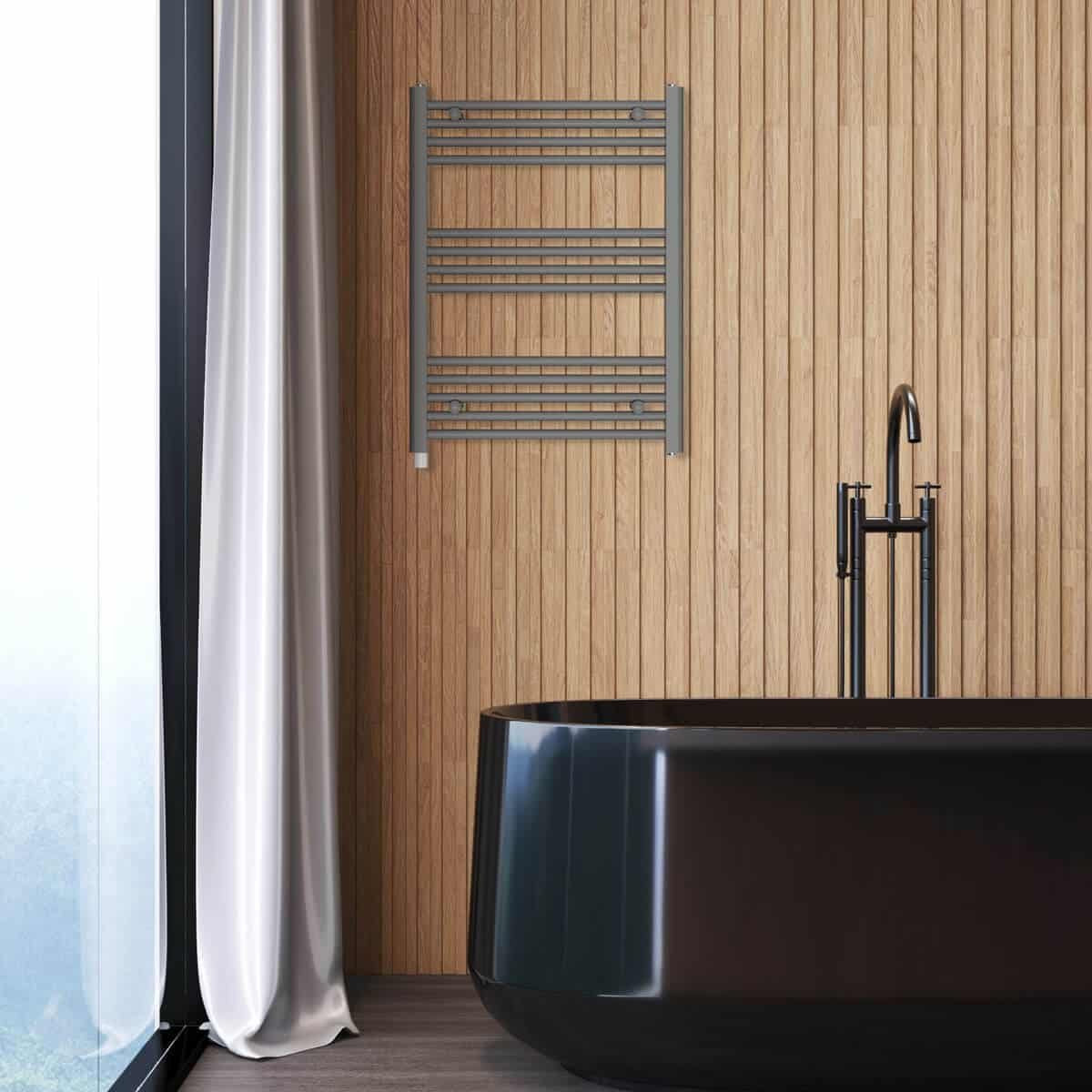 Toallero Eléctrico Haeger Family Warm Grey 80x60 Cm, Gris, 300 W