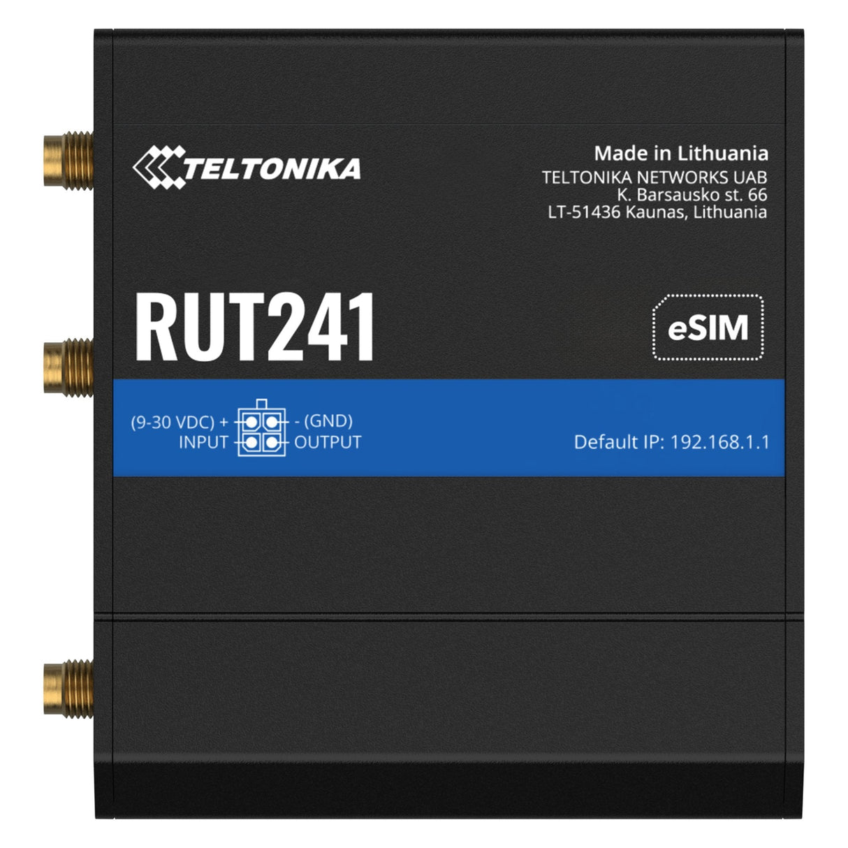 Router Lte Wifi 4 Teltonika Rut241 Esim Ver. Europe With Eu Psu (Rut241210000)