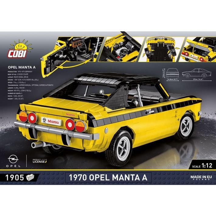 Cobi Opel Manta A 1970, Juguete De Construcción Cobi-24339