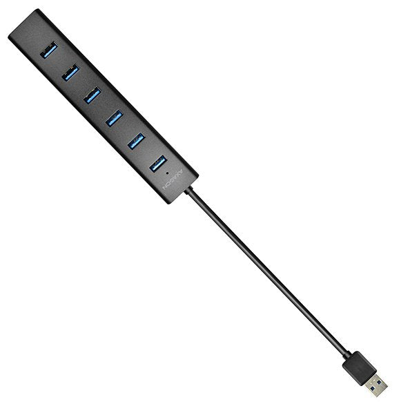 EAN 8595247903150 - Axagon HUE-SA7BP hub de interfaz USB 3.2 Gen 1 (3.1 Gen 1) Type-A 5000 Mbit/s Negro imagen 7