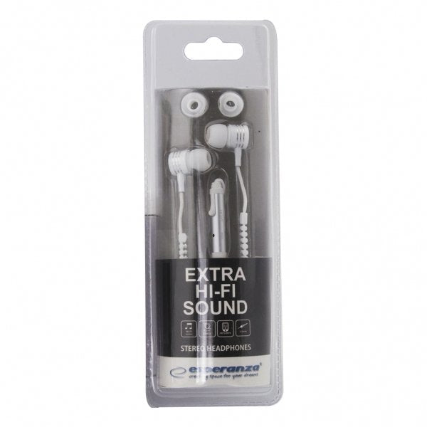 EAN 5901299909560 - Esperanza EH161W auricular y casco Auriculares Alámbrico Dentro de oído Llamadas/Música Blanco imagen 2