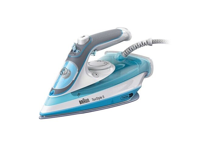 Braun Texstyle 5 Si 5006 Bl Plancha Vapor-Seco Suela De Cerámica 2600 W Azul, Gris, Blanco 0127406000
