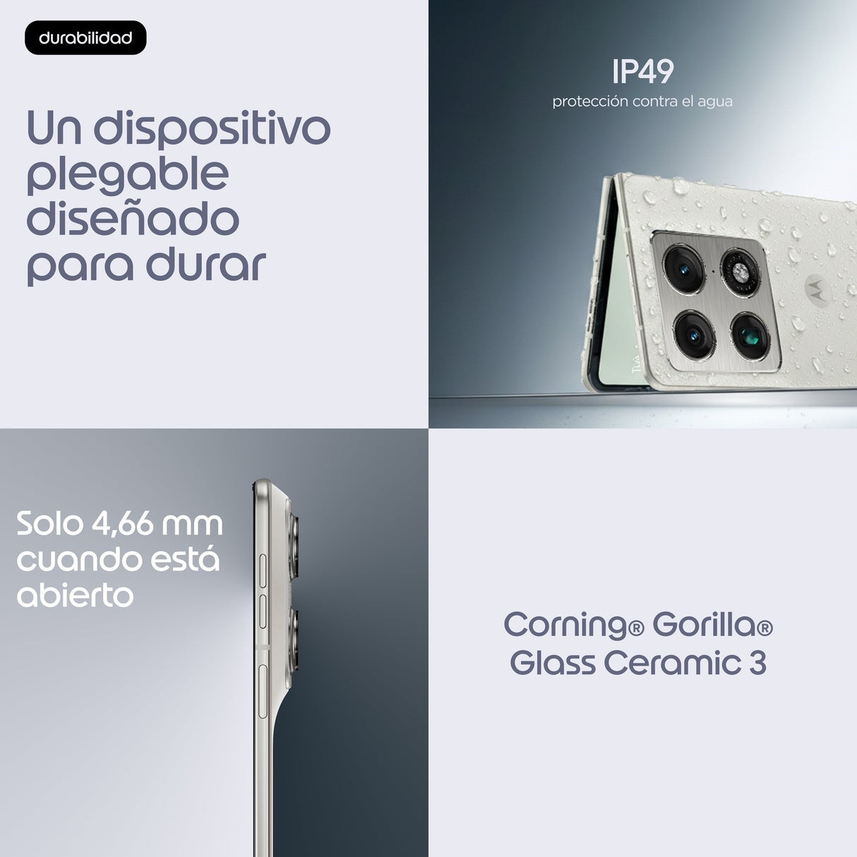 EAN 0840493610832 - Motorola razr fold 20,6 cm (8.09") SIM doble Android 16.0 5G USB Tipo C 16 GB 512 GB 6000 mAh Blanco imagen 13