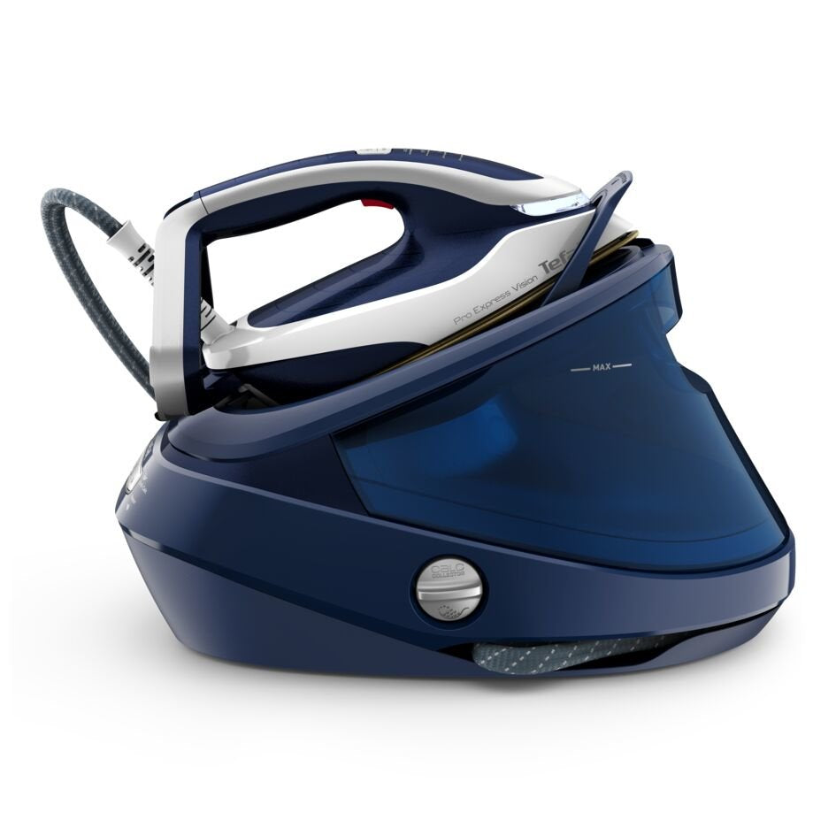 Estación De Planchado Tefal Pro Express Vision Gv9812e0 A Vapor 3000 W 1,1 L Suela Durilium Airglide Autoclean Azul, Blanco