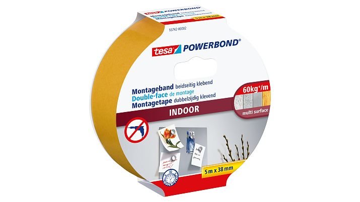 Tesa Powerbond Cinta De Montaje Indoor 5m 38mm