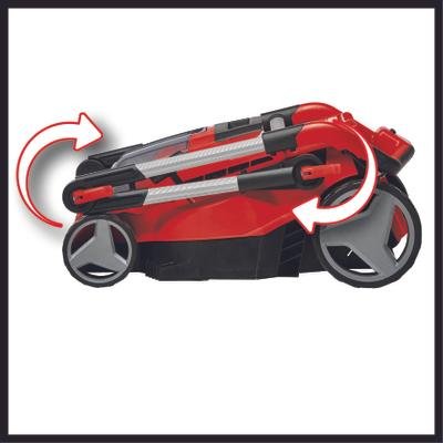 Einhell Rasarro 36/40 (2x4.0ah) Cortacésped Manual Batería Negro, Rojo