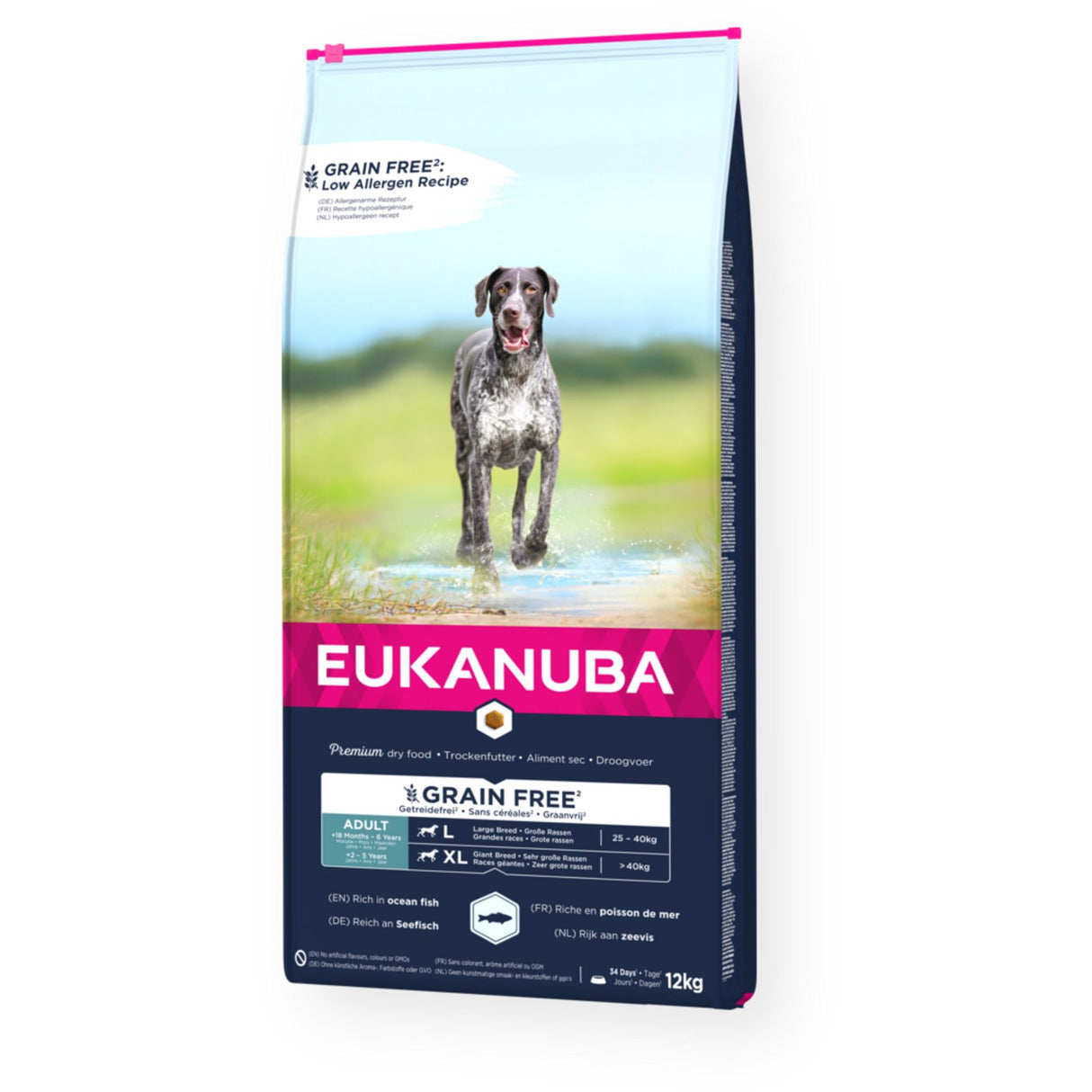 EAN 8710255184784 - Eukanuba 184784 comida seca para perros 12 kg Adulto Pescados imagen 1