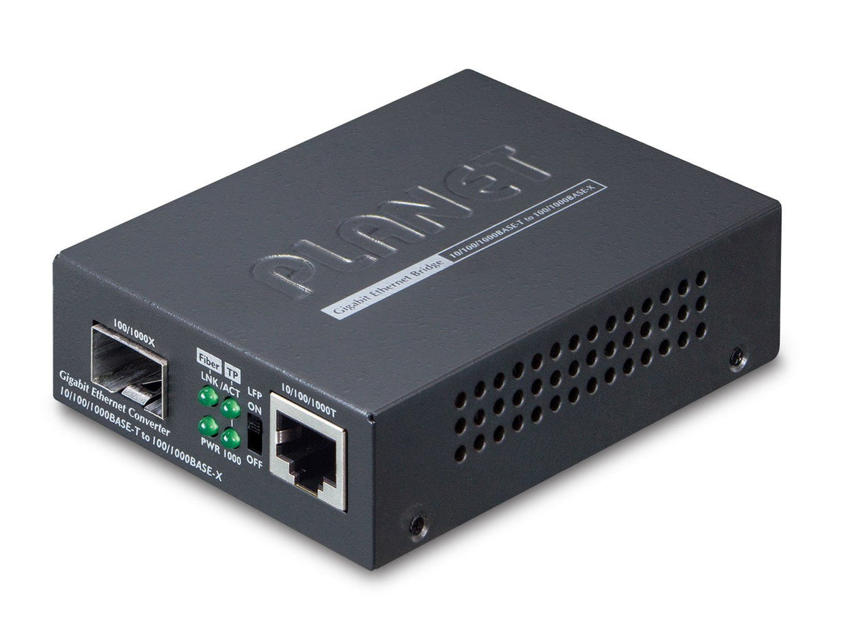 Planet Gt-805a Convertidor De Medio 1000 Mbit/S Negro