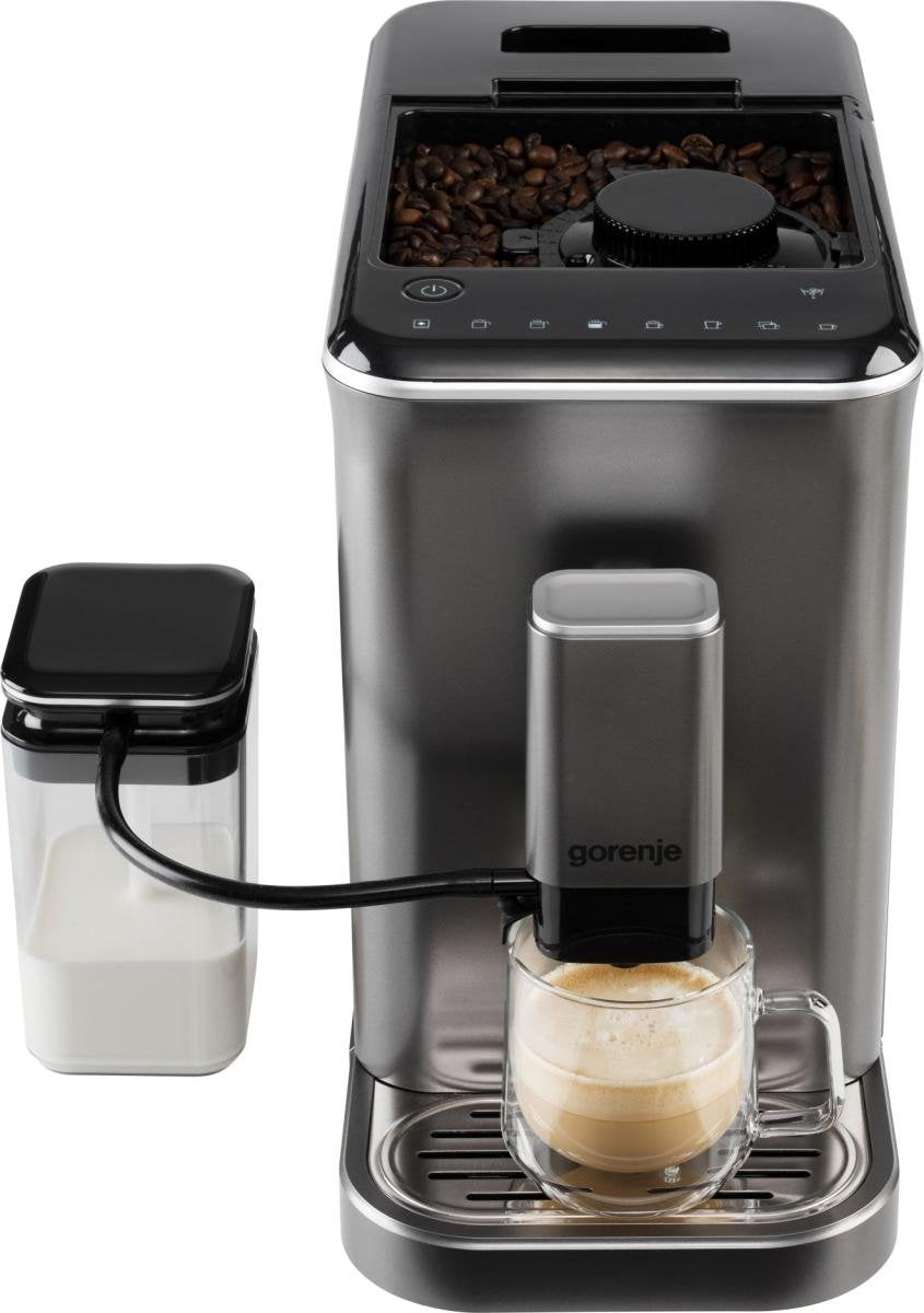 Gorenje Coffee Machine Gfacm20s Pump Pressure 20 Bar, Detachable Milk Frother, Automatic, 1350 W, Stainless Steel