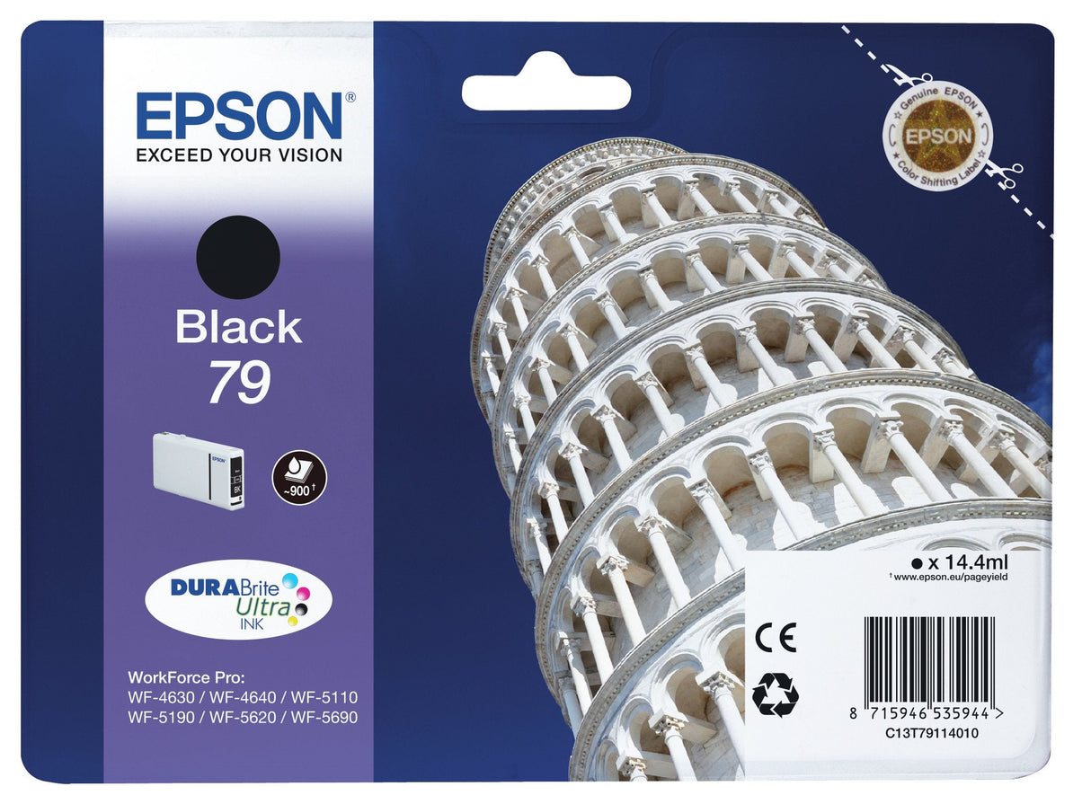 Tinta Original Epson T791140 Black Para Wf-4630dwf ,4640dtwf, 5110dw,5190dw