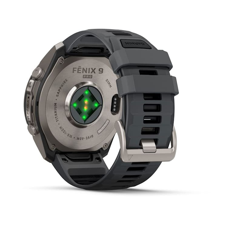 Garmin Fenix 9 Pro Titanio Con Correa De Silicona En Gris Smartwatch 51mm