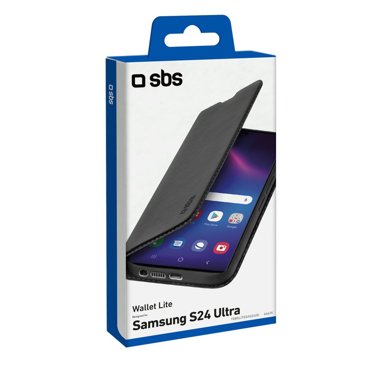 EAN 8018417466625 - SBS TEBKLITESAS24UK funda para teléfono móvil 17,3 cm (6.8") Funda cartera Negro imagen 2