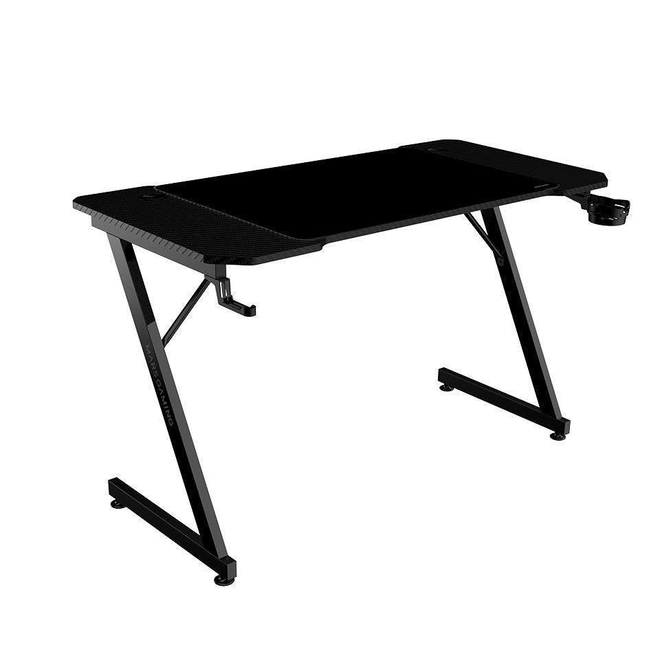 Mesa Gaming Mgd-X120 Negro Mars Gaming 120x60/ Alfombrilla Xxl/ Soportes Externos Para Bebidas Y Auriculares/ Gestión De Cables