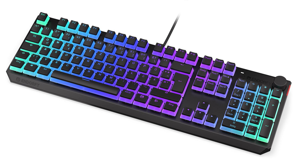Teclado Alemán Endorfy Thock Usb Qwertz Negro