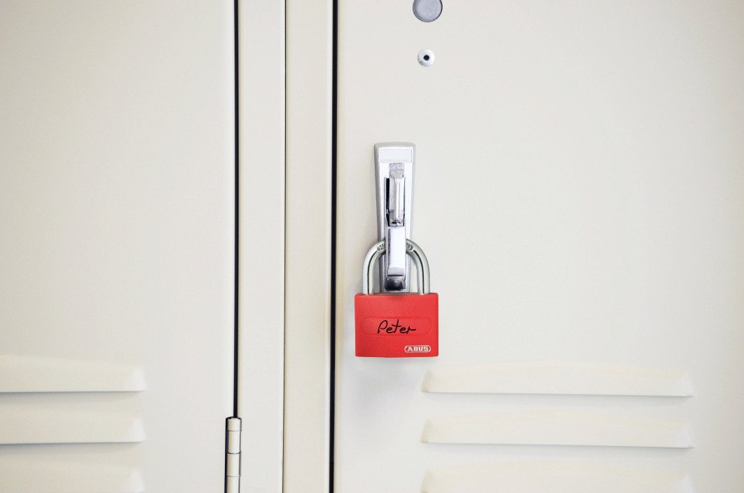 Abus T65al/40 Aluminium-Hangschloss, Rojo