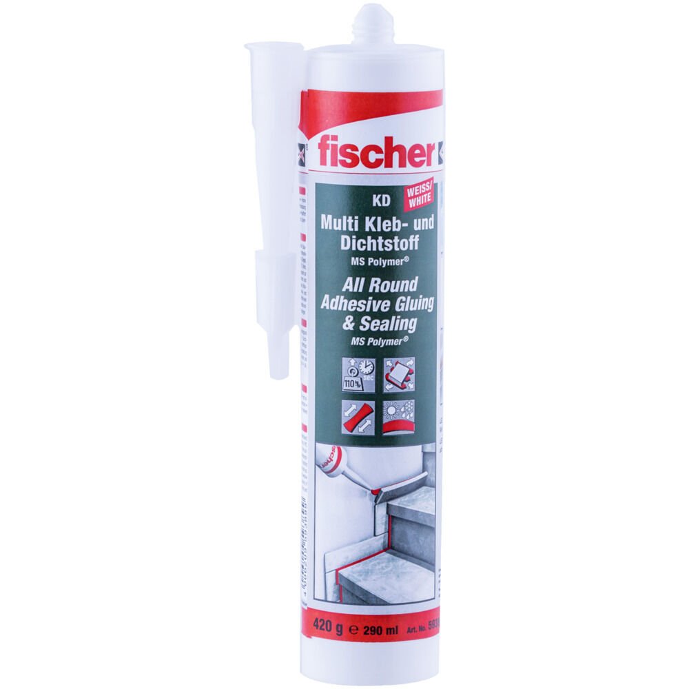 EAN 4006209593899 - Fischer 59389 calafate y sellador 290 ml Blanco imagen 1