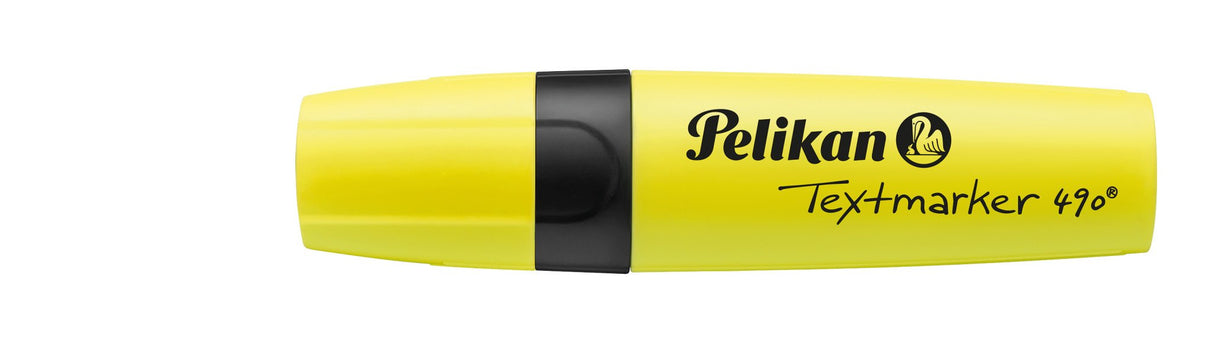Pelikan Textmarker 490, Leuchtamarillo, 10 Mück Faltschachtel