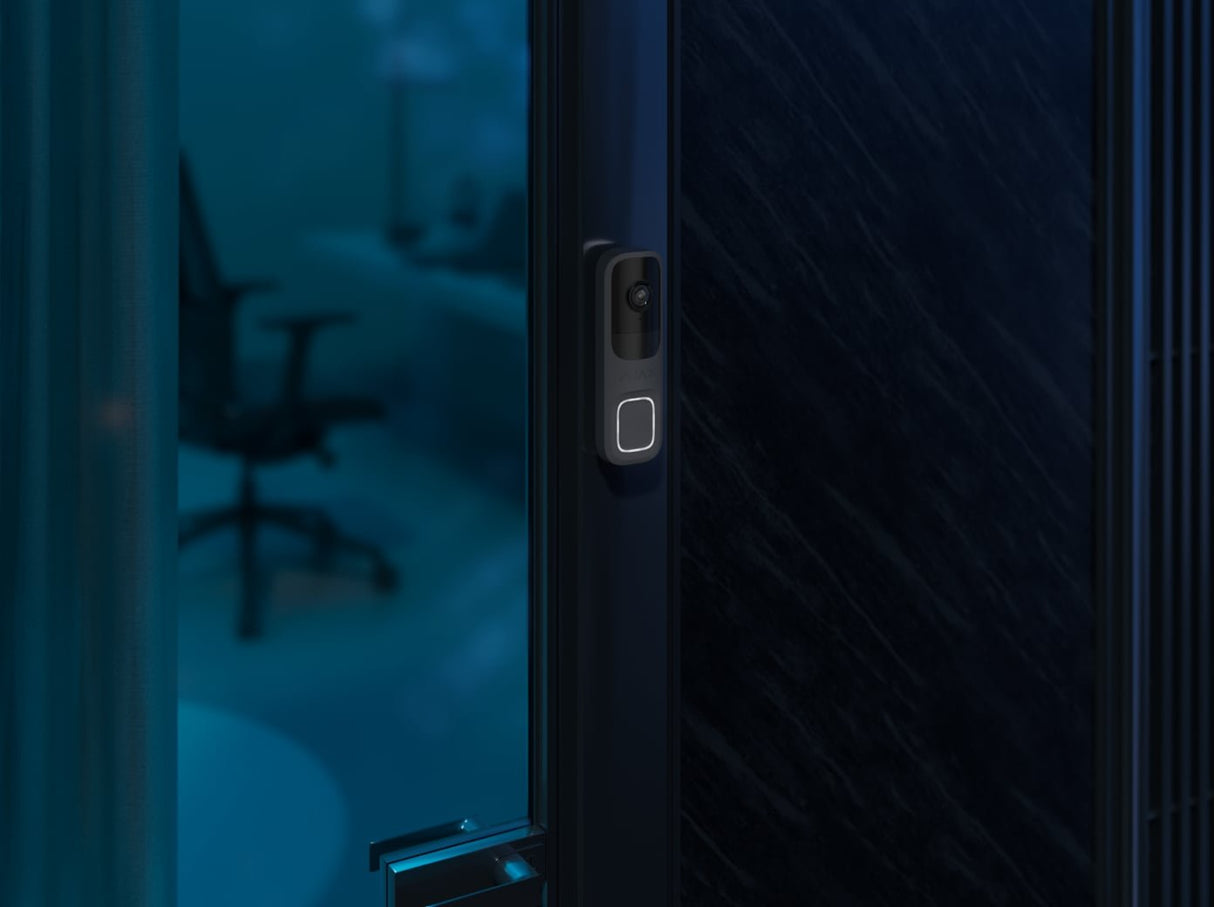 Video Doorbell/Black 66391 Ajax