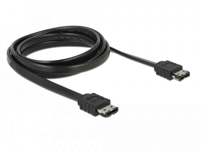 Delock Cable Esata 3 Gb/S Hembra > Esata Hembra 200 Cm Negro