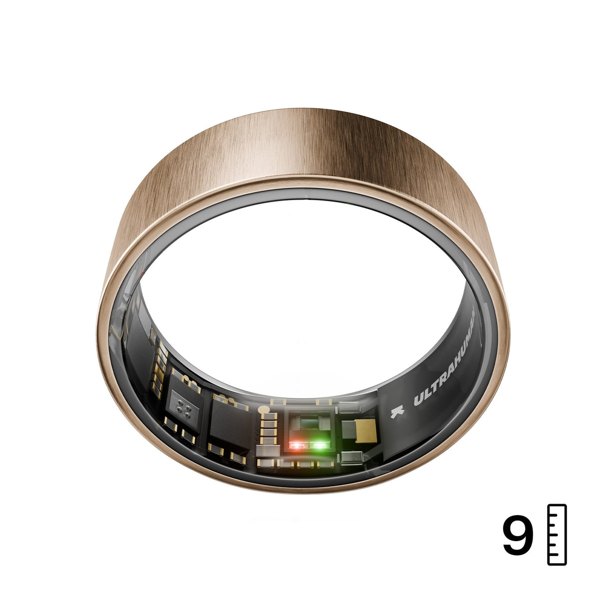 Ultrahuman Ring Air - Smart Ring Für Frauen Und Männer - Schlaf -Und Fitness Tracking Wearable - Herzfrequenz - Smartring Rose Gold Grösse 9