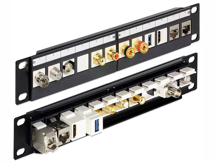 Delock 10" Keystone Patchpanel 12 Port