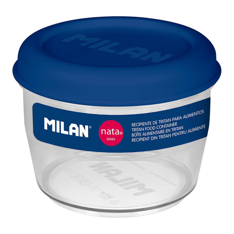 Fiambrera De Tritán Hermética Redonda 0,5l Nata® 624 Azul