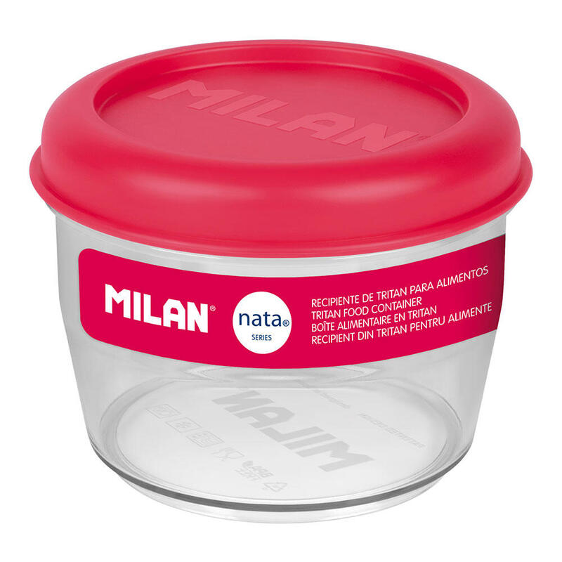 Fiambrera De Tritán Hermética Redonda 0,5l Nata® 624 Rosa
