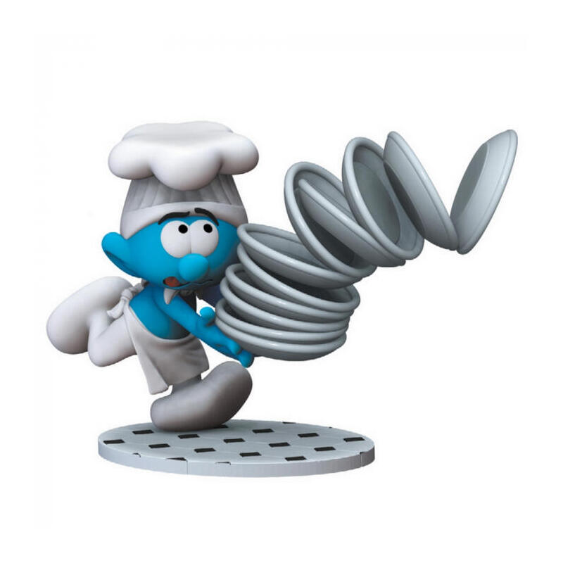 Figura De Colección Plastoy Los Pitufos: El Pitufo Cocinero Chef 20cm