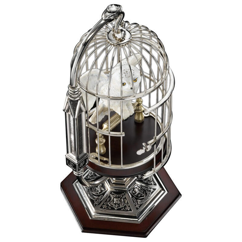 Figura En Miniatura The Noble Collection Harry Potter Hedwig En Jaula