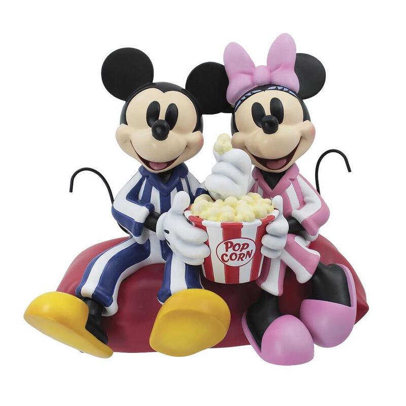 Figura Enesco Disney Mickey Y Minnie Hora De Pijama