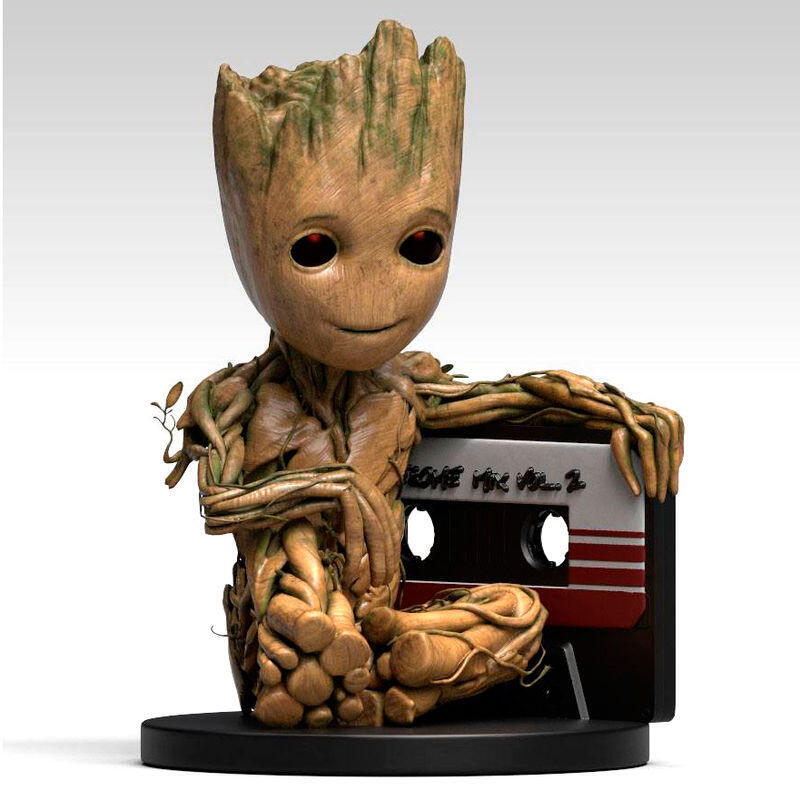 Figura Hucha Baby Groot Cassette Guardianes De La Galaxia 2 Marvel