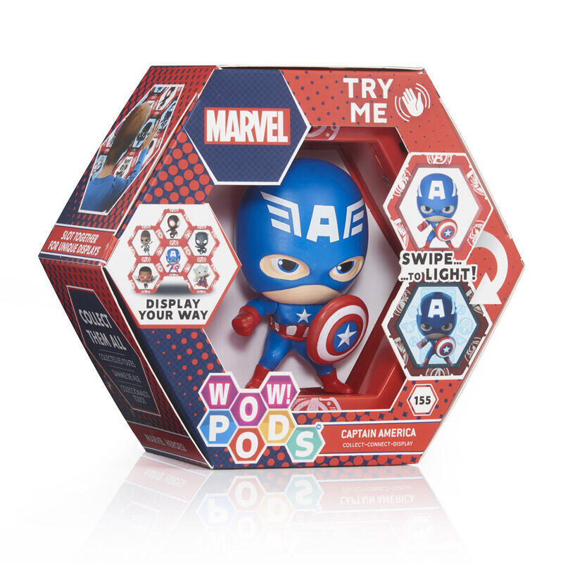 Figura Led Wow! Capitan America Marvel