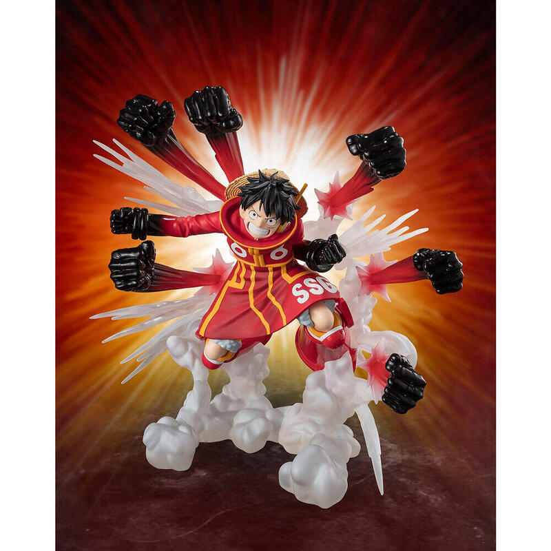 Figura Monkey. D. Luffy -Gum Gum Hawk Gatling- Extra Battle Fig. 18,5 Cm One Piece Figuarts Zero