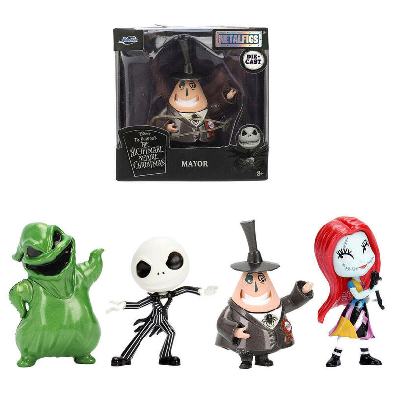 Figura Pack De 12 Unidades Metalfigs Pesadilla Antes De Navidad Disney 7cm Surtido