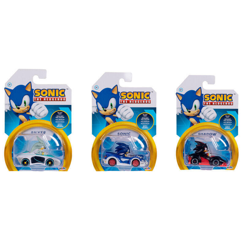 Figura Pack De 4 Unidades Vehiculo Wave 7 Sonic The Hedgehog Surtido